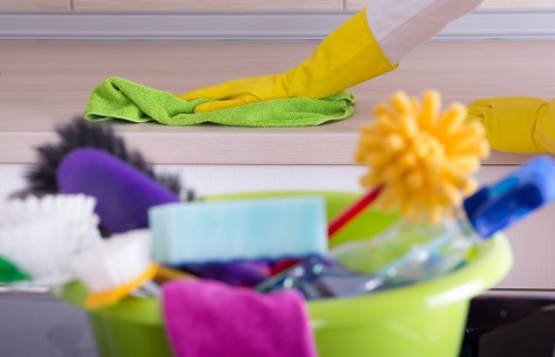 Commercial cleaners in Putney maintaining a tidy office space