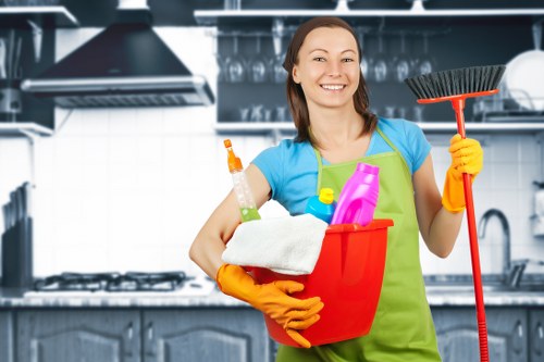 Local Putney cleaning team preparing a spotless interior