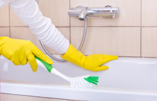 Professional deep cleaning in a Putney property with organized rooms