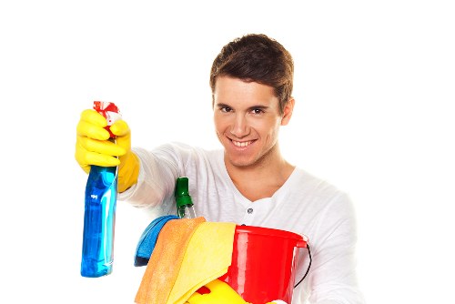 Living room and hallway cleaning in a Putney rental home